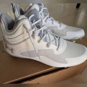 Under Armour Men's Command Mid Lacrosse Mt TPU Cleat Shoe, Size 10.5 US